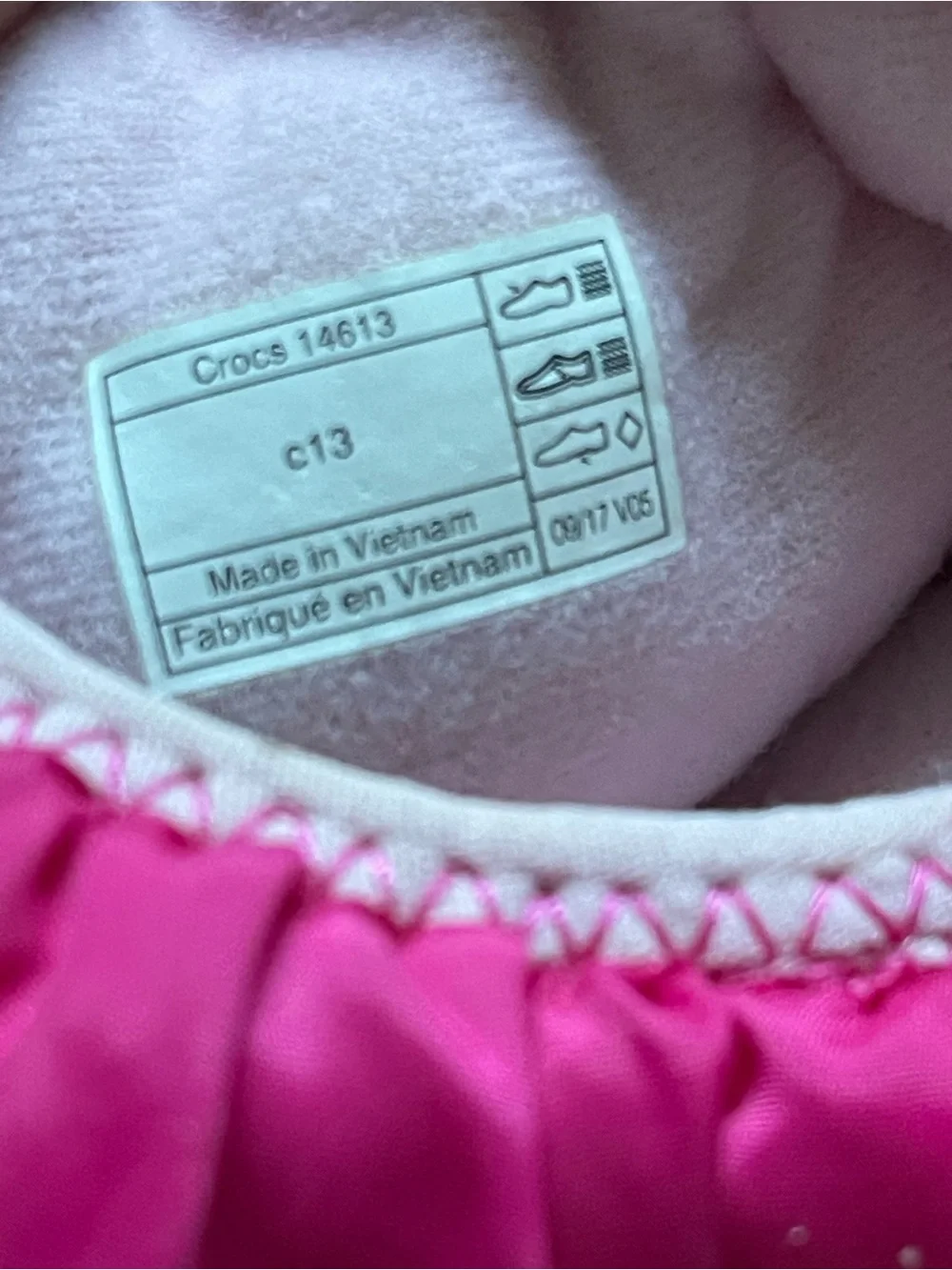 CROCS Kids Pink rain/ snow boots